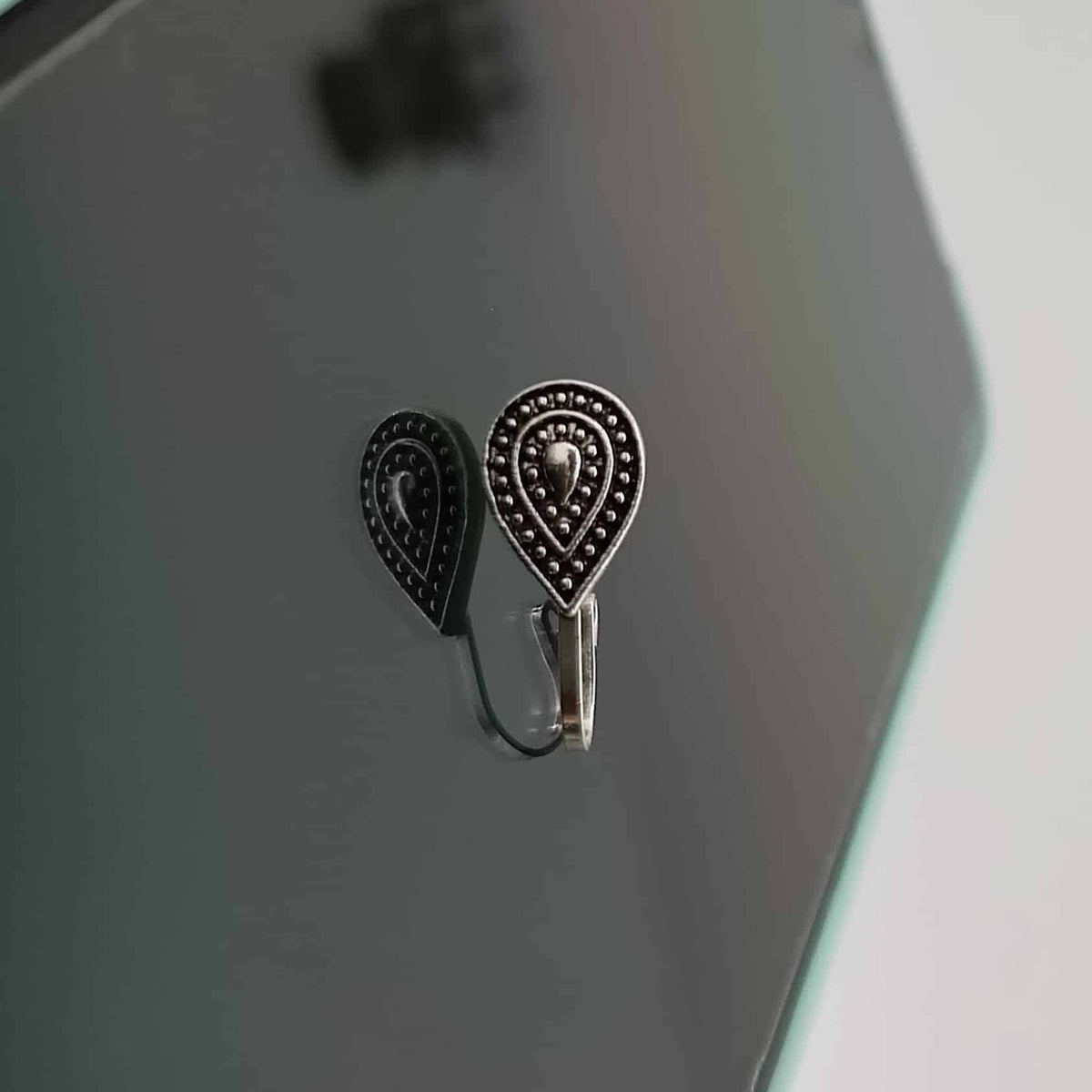 Tribal Silver Oxidised Adjustable Nosepin